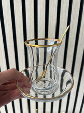 Pasabahce 6 kisilik gold cay bardagi seti